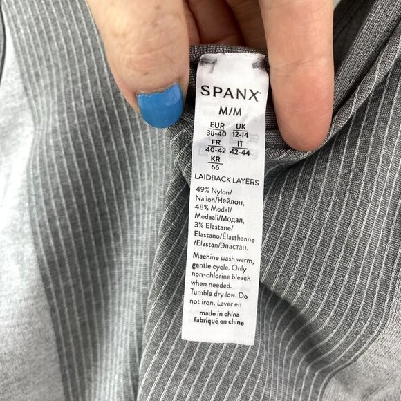 Spanx Laidback Layers Tank Gray M - Picture 2 of 8